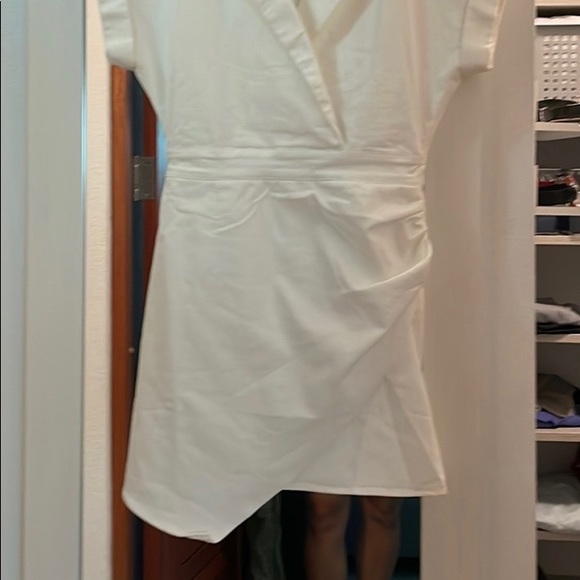 NWT Beautiful Blue Blush - White Midi Dress - Size M - Picture 2 of 7